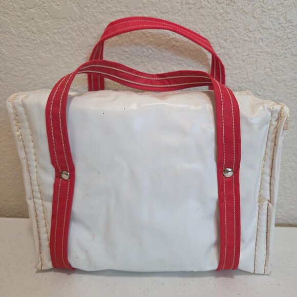 Coca Cola Vintage Lunch Box White Vinyl Cooler - Picture 11 of 12